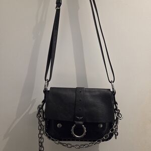 The Kate Bag - Zagig & Voltaire - Black Leather Chain Crossbody Bag
